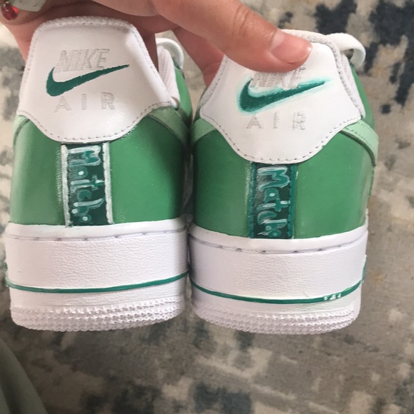 Matcha green custom Af1’s!! 🍵✅💚 - Picture 6 of 7